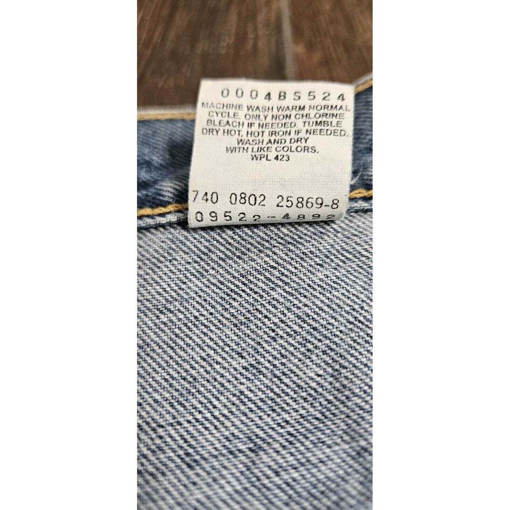 Y2k Levi's 550 Jeans Plus Sz 24S‎ Relaxed Fit Black Tagt - Picture 14 of 16
